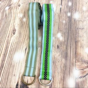 J. Crew, Martinis & More Preppy D-Ring Belt Lot